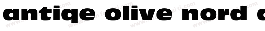 antiqe olive nord d字体转换